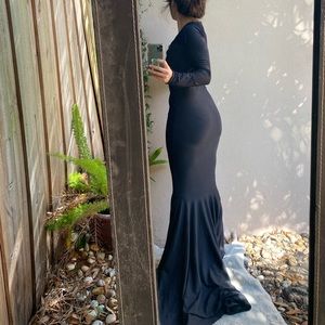 Morticia Addams black costume dress